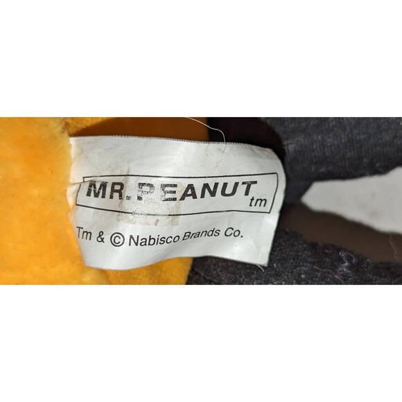 Vintage 1991 24" Planters Mr. Peanut Plush Cloth Doll Cane Advertising Rare - Picture 7 of 7